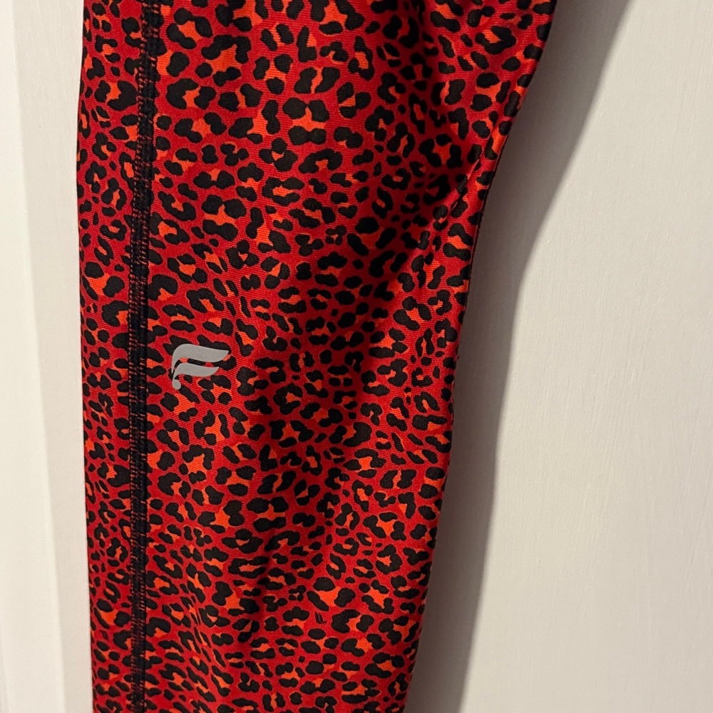 Fabletics Red Patterned Leggings - Picture 3 of 6